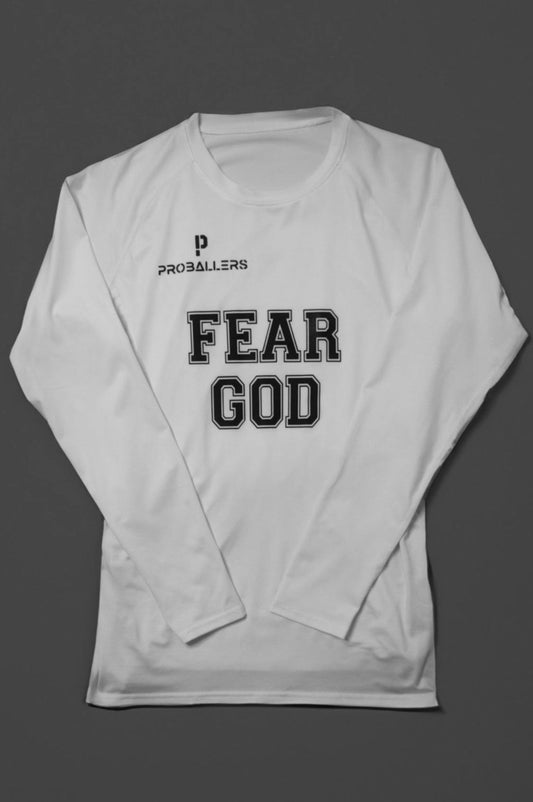 "Fear God"  Langarm Kompressionsshirt
