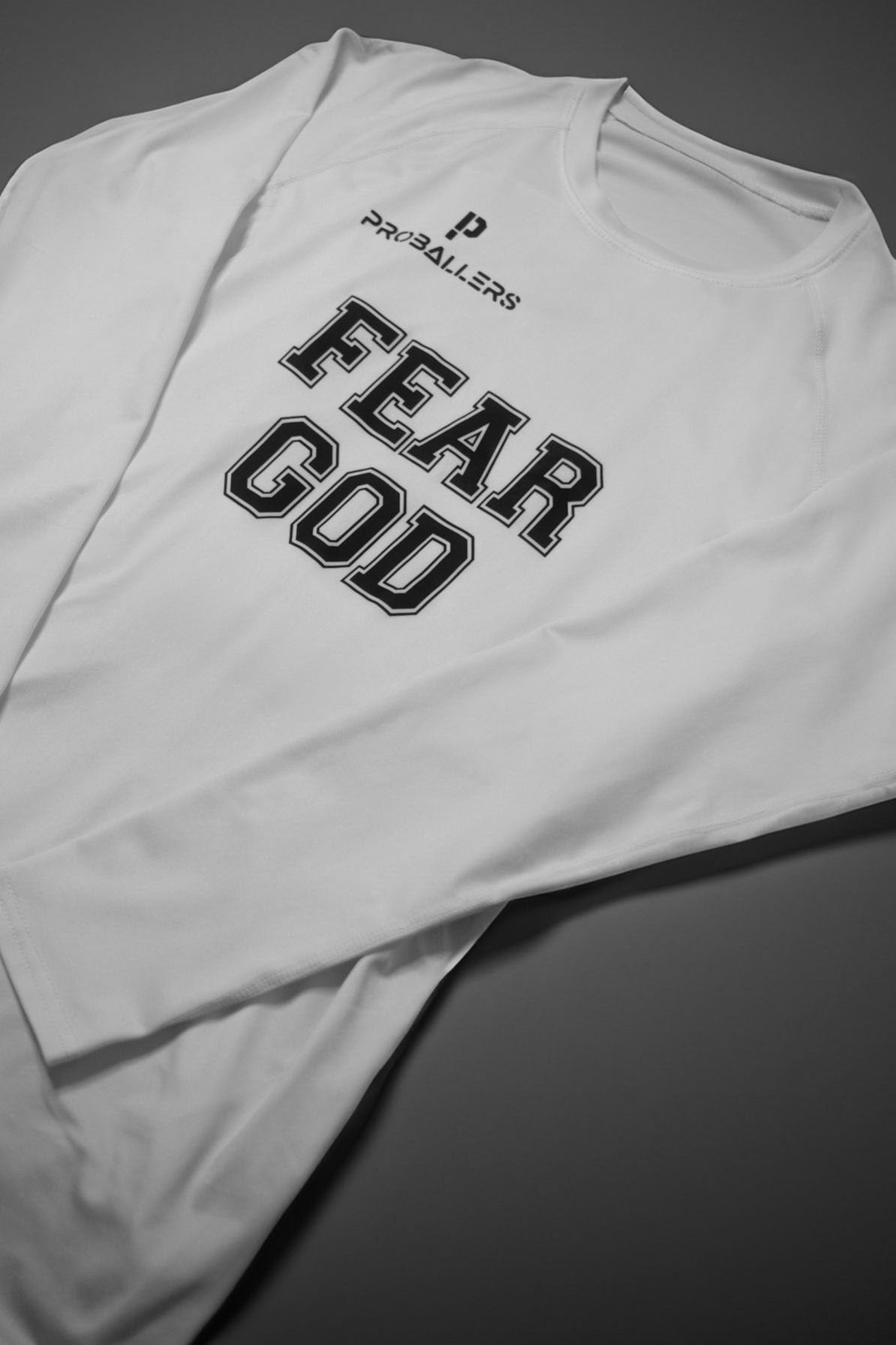 "Fear God"  Langarm Kompressionsshirt